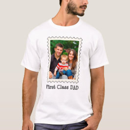 T-shirt PREMIÈRE CLASSE PAPA Meilleur papa Jamais photo pe