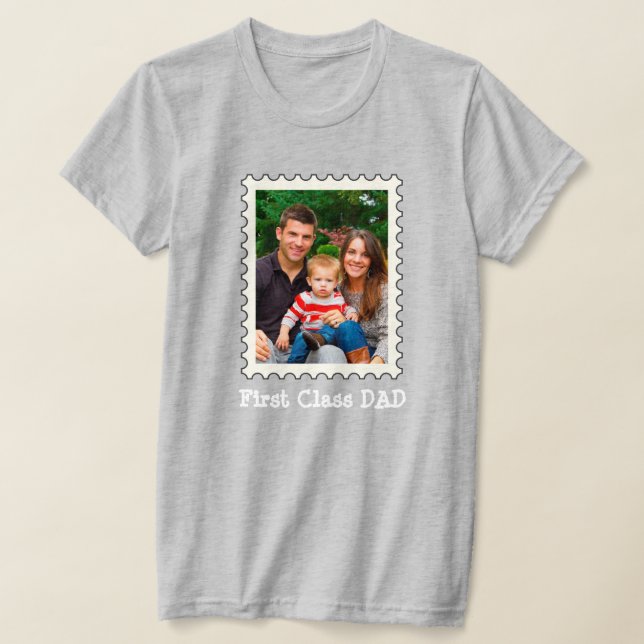 T-shirt PREMIÈRE CLASSE PAPA Meilleur papa Jamais photo pe (Poser)