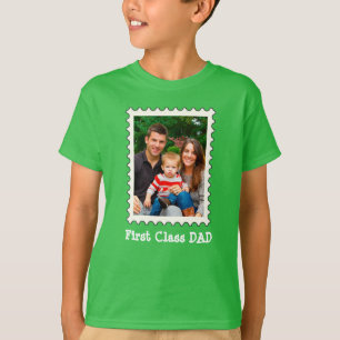 T-shirt Première classe Papa Meilleur papa Jamais une phot