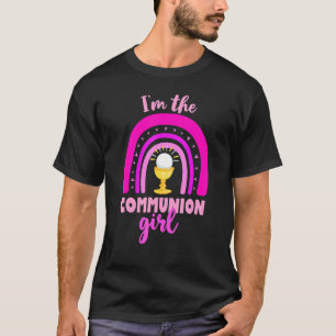 T-shirt Première Communion Boho Arc-en-ciel pour filles 20