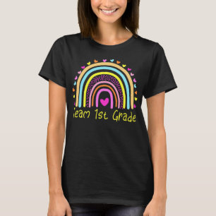 T-shirt Première équipe Enseignant de 1ère année Rainbow 