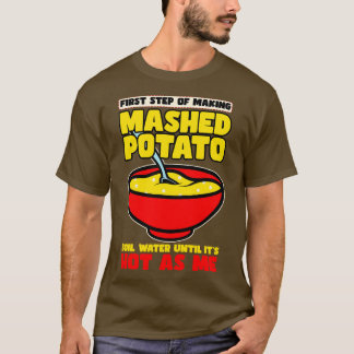 T-shirt Première Étape De La Fabrication De Pommes De Terr