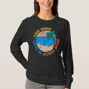 T-shirt Première Famille Vacay À Cozumel Beach Mexique Vac