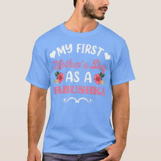 T-shirt Première Fête des mères Babushka Chemise florale, 