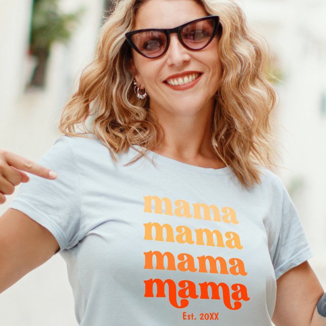 T-shirt Première Fête des Mères Élégante maman moderne (First Mother's Day Elegant Modern Mama T-Shirt)
