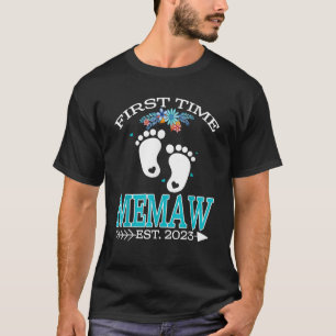 T-shirt Première Fête des Pères de Memaw 2023 Être bébé