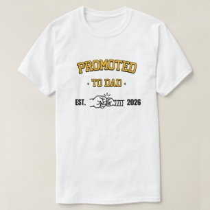 T-shirt Première Fête des Pères Promu Papa