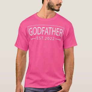 T-shirt Première Fête des pères Promue Au Nouveau Parrain