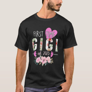T-shirt Première Fois Gigi Est. 2025 Promu À La Nouvelle G