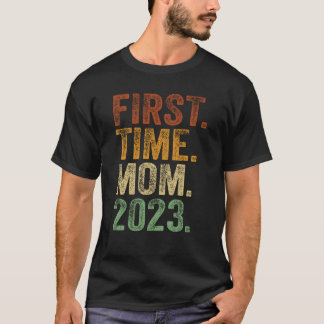 T-shirt Première Fois Maman 2023 Chemise Femme Enceinte Mè