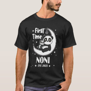 T-shirt Première fois Noni ÉTABLI. 2025 Fête des Mères Cœu