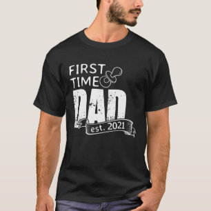 T-shirt Première Fois Papa 2021 Devenir Père Surprise Preg
