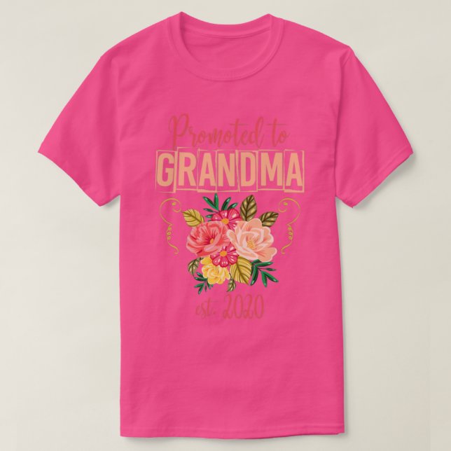 T-shirt Première Grand-mère Futur Grand-mère Grand-mère (Design devant)