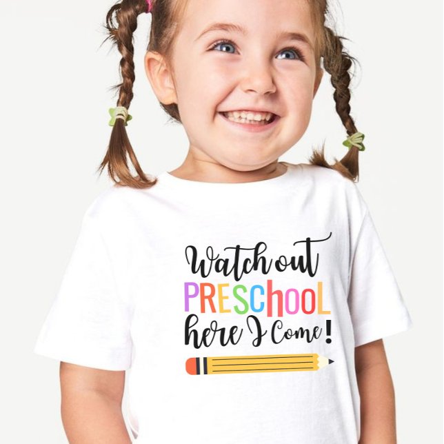 T-Shirt Première journée de la petite fille maternelle, re (Créateur téléchargé)