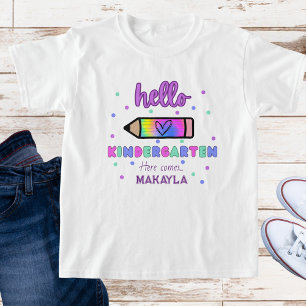 T-shirt Première journée de l'école maternelle personnalis