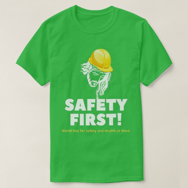 T-shirt Première Journée mondiale de la sécurité de Jésus (Design devant)
