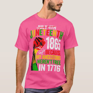 T-shirt Première levée pas le 4 juillet 1989 Histoire noir