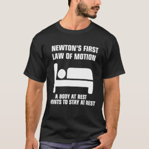 T-shirt Première Loi de Newton sur le Mouvement pour Ensei