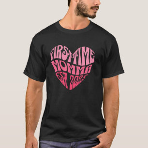 T-shirt Première Maman Établi 2025 Annonce de Grossesse G