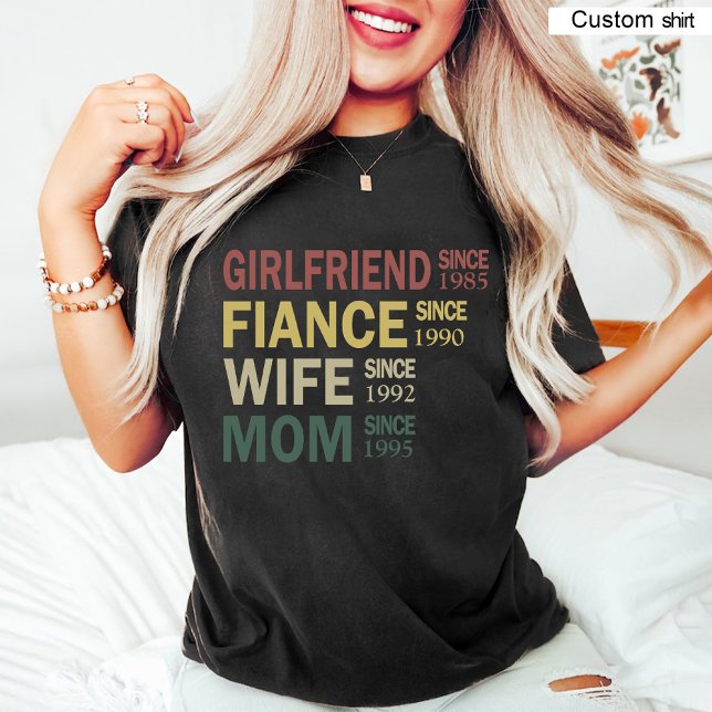 T-shirt Première maman / Grossesse Révéler Noir (First Time Mom / Pregnancy Reveal Black T-Shirt)