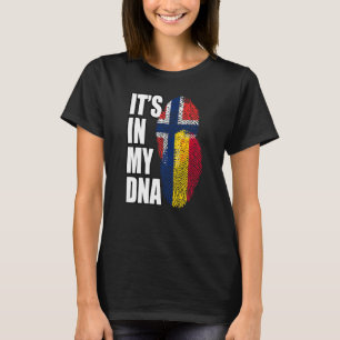 T-shirt Première Patrimoine De L'ADN Mélangé Tchadien Et N