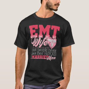 T-shirt Première répondante Épouse EMT Épouse Paramedic Ép