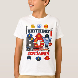 T-shirt Première réponse Anniversaire Boy urgence