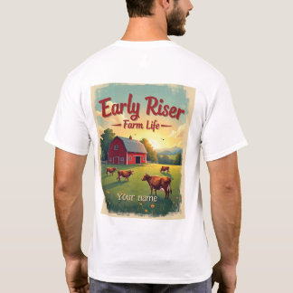 T-shirt Première Riser Retro Farm Grange Scène