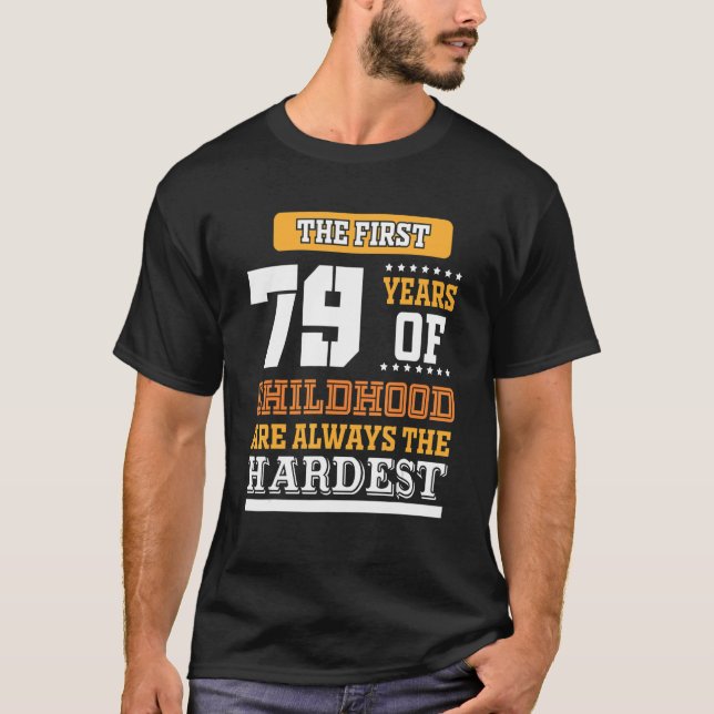 T-shirt Premières 79 Années D'Enfance (Devant)