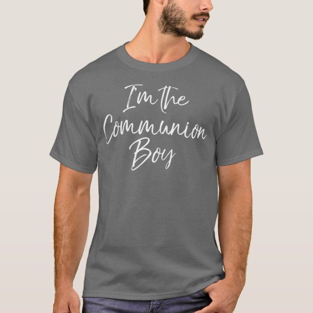 T-shirt Premiers cadeaux de communion pour les garçons mig (Devant)