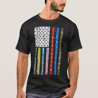 T-shirt Premiers intervenants Police militaire patriotique