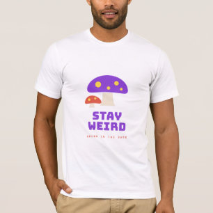 T-shirt premium Stay Weird Retro Champignon