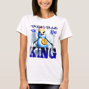T-shirt Prend Bling pour être le Roi Spagetti-Courroie Top
