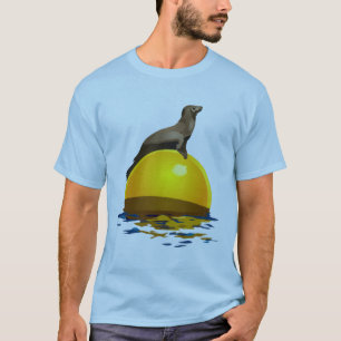 T-shirt Prendre un bain de soleil l'otarie