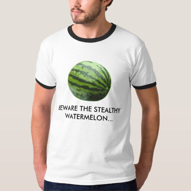 T-SHIRT PRENEZ GARDE DE LA PASTÈQUE FURTIVE… (Devant)