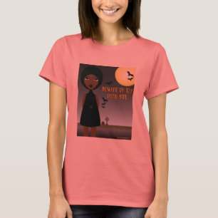 T-shirt Prenez garde du côté en noir T'Shirt