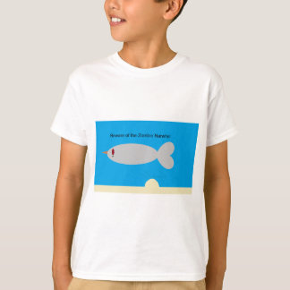 T-shirt Prenez garde du zombi Narwhal
