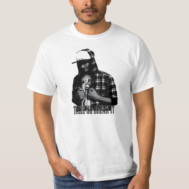 T-shirt Prenez-le ou cassez-le ashe. (Devant)