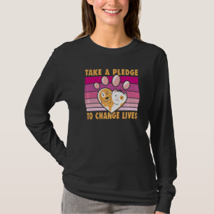 T-shirt Prenez L'Engagement De Changer La Vie Chien Secour