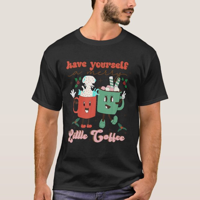 T-shirt Prenez un café de Noël Mery Little Coffee (Devant)
