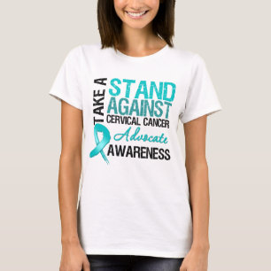 T-shirt Prenez une position contre le cancer du col de