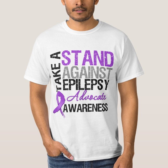 T-shirt Prenez une position contre l'épilepsie (Devant)