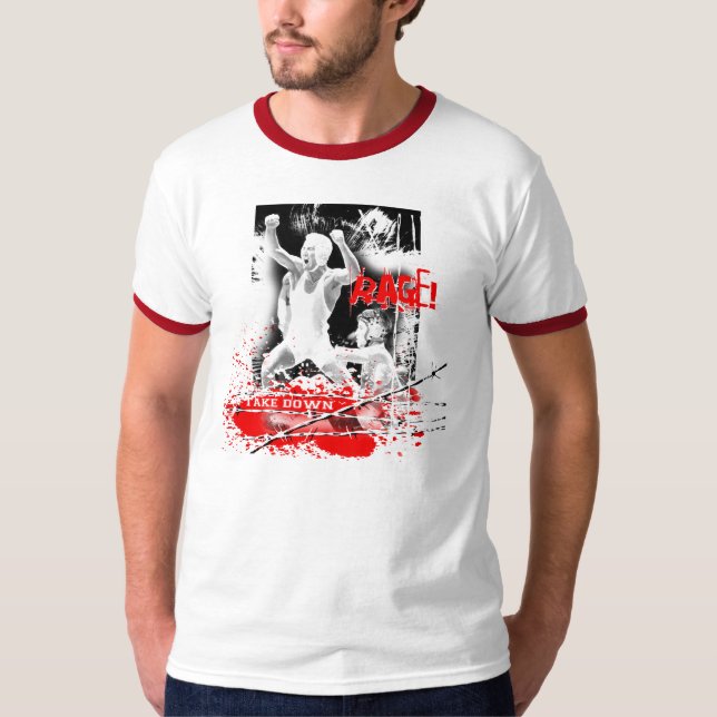 T-shirt prenez vers le bas la RAGE (Devant)