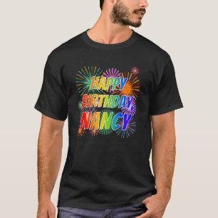 T-shirt Prénom "NANCY", Fun "HEUREUX ANNIVERSAIRE"