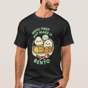 T-shirt Préparation de repas en boîte Bento pour adulte Cu