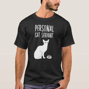 T-shirt Préposé aux chats à domicile Gardien de chats mign