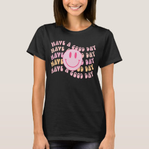T-shirt Preppy Avoir Un Bon Jour Sourire Visage Esthétique