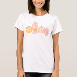 T-shirt Preppy Citrouille et Bows Thanksgiving Celebration