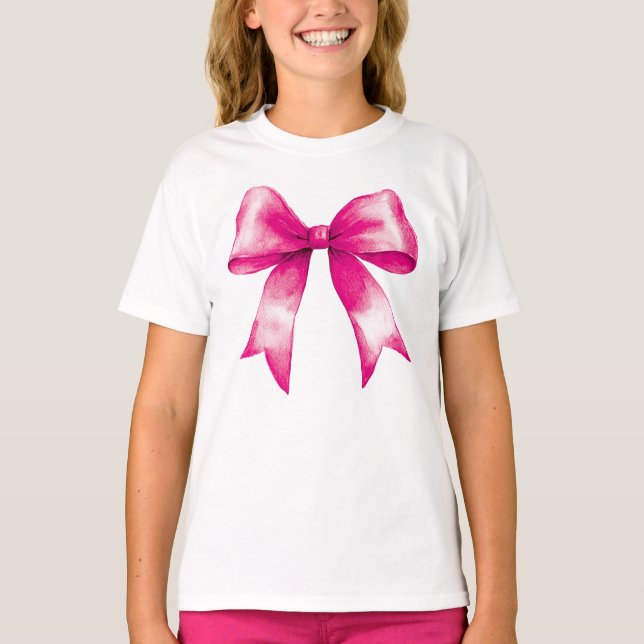 T-shirt Preppy Rose Bow (Devant)