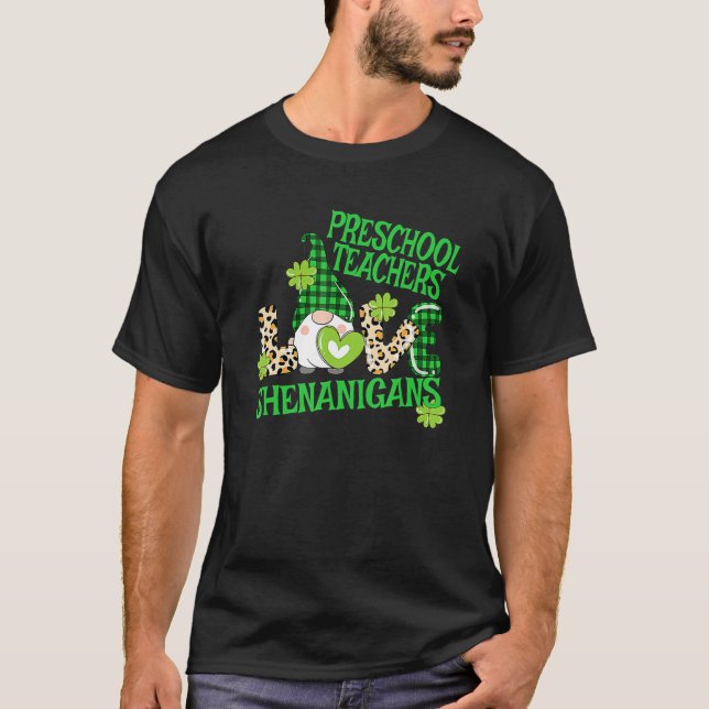 T-shirt Preschool Teacher St Patricks Day PreK Shenanigans (Devant)